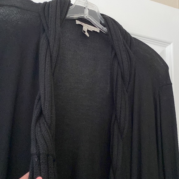 BCBGeneration Black Braided Cardigan Large - Picture 4 of 8